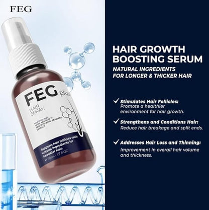 FEG PLUS Hair Growth Spray | 100% ORIGNAL USA Pak Sales